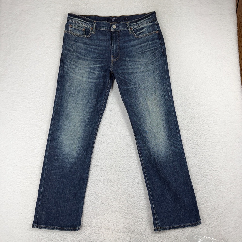 Lucky Brand 363 Vintage Straight Jeans Mens 33x30 (35x29) Blue Denim Pants